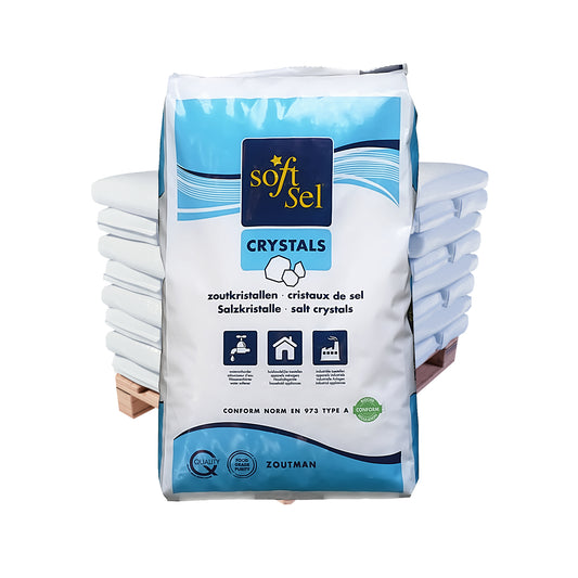 SOFT SEL Zoutman Regeneriersalz Crystals: 25kg Sack | Palette