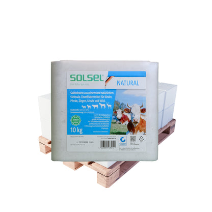 SOLSEL Leckstein – natural: 10kg Stein | Palette