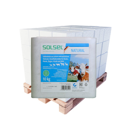 SOLSEL Leckstein – natural: 10kg Stein | Palette