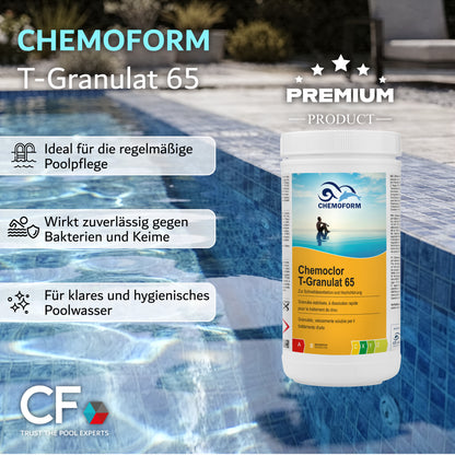 CHEMOFORM Chemoclor T‑Granulat 65 – Chlorgranulat 1kg | 5kg