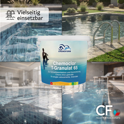 CHEMOFORM Chemoclor T‑Granulat 65 – Chlorgranulat 1kg | 5kg