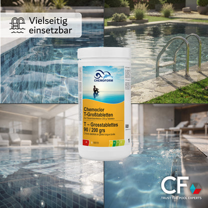 CHEMOFORM Chemoclor T-Großtabletten 200 g – Chlor-Tabletten