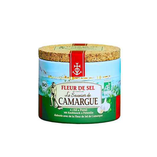 Fleur de Sel de Camargue – Knoblauch & Petersilie: 125g Dose