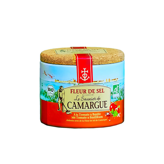 Fleur de Sel de Camargue – Tomate & Basilikum: 125g Dose