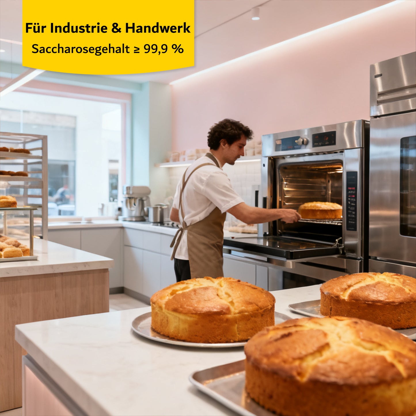 Kristallzucker weiß: Lebensmittelqualität – 3kg | 5kg | 10kg | 25kg im praktischem Eimer