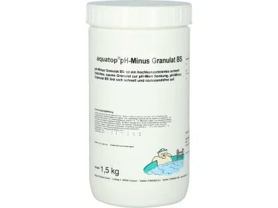 aquatop® pH-Minus Granulat BS, 1,5kg, Kunststoff-Dose