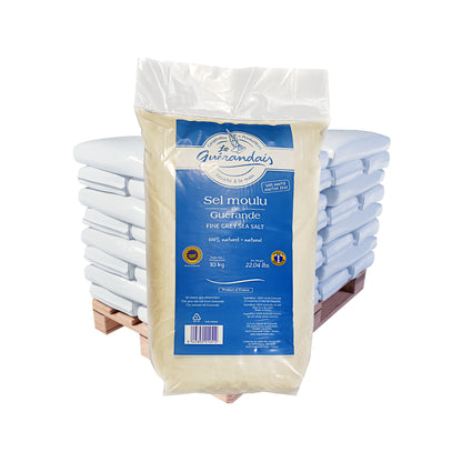Sel de Guérande – grobes/feines Atlantikmeersalz: 10kg Beutel | Palette